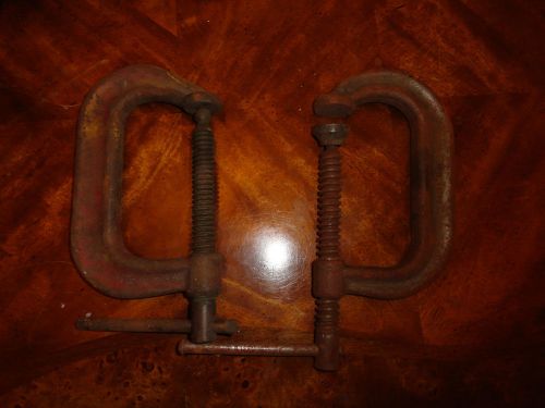 lot of 2 antique Samson and Wilton # 404 C Clamps