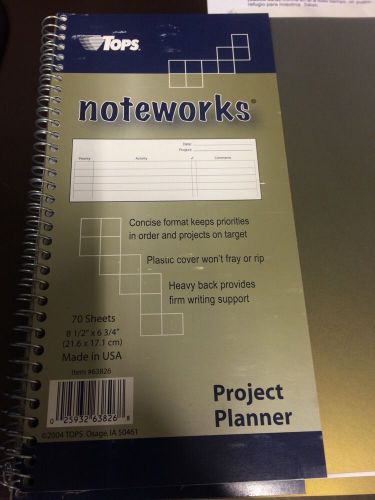TOPS Noteworks Project Planner with Poly Cover - 63826