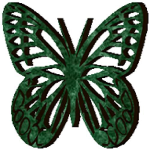 30 Custom Green Exotic Butterfly Personalized Address Labels