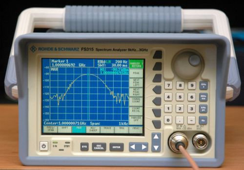 Rohde &amp; Schwarz FS315, Spectrum Analyzer with Tracking Generator 9 kHz - 3 GHz