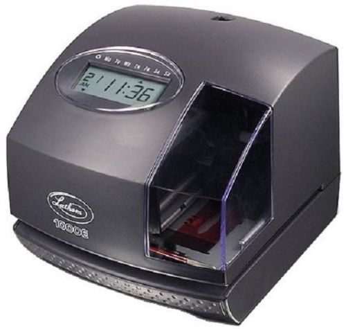 Lathem 1000E Digital Time Clock w/ Key &amp; TOPPS (400) 1275 Time Cards