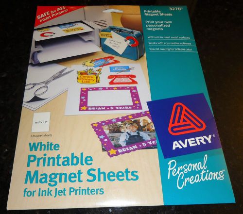 Avery 3 Printable Magnet Sheets 3270