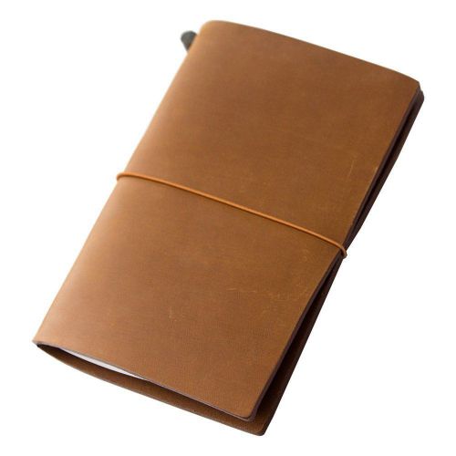 Midori Traveler&#039;s Notebook Leather Cover Camel New Color Regular Japan B4578