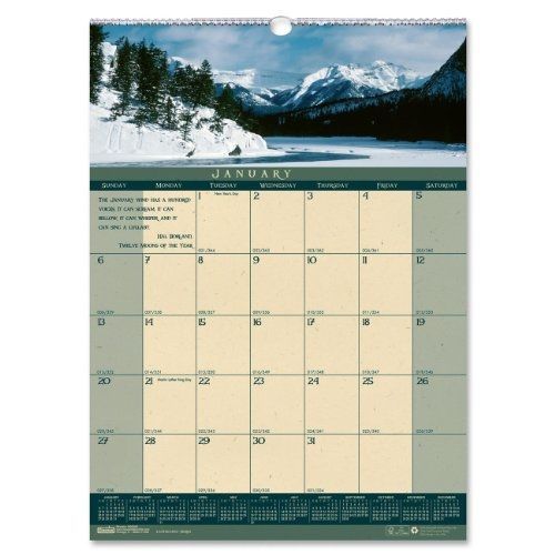 House of Doolittle Landscapes Wall Calendar 12 Months January 2014 to December