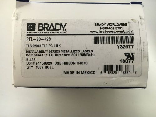 Brady labels ptl-20-483 tls2200/tls pc link thermal labels 100 labels for sale