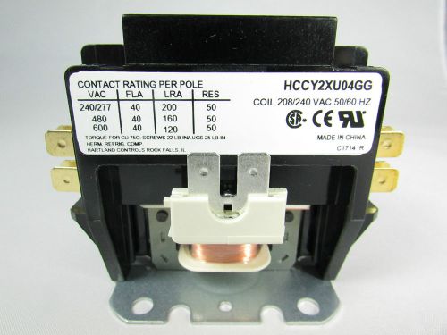 Contactor 40 amp 2 pole coil 208/240 vac 50/60hz-a/c &amp; refrigeration equipments for sale