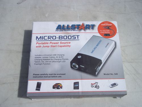 Allstart Microboost Portable Power Source w/Jump Start Capability - Model 540