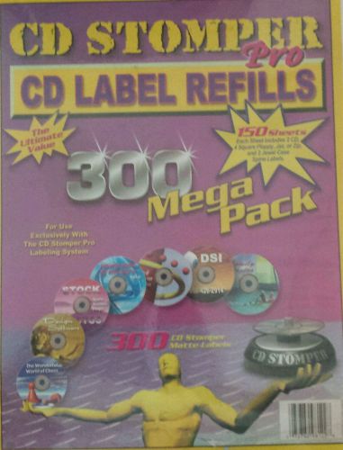 CD Stomper Pro CD Label Refills 300 Mega Pack