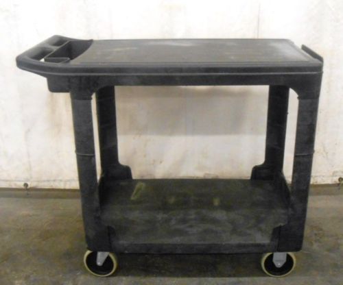 Rubbermaid utility cart, fg450589bla, 4505-89, flat shelf, heavy duty, 500 # cap for sale