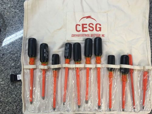 Cesg electrical supplies insulated screwdriver set for sale