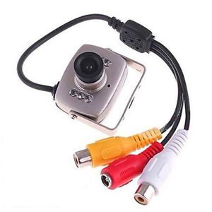 Tiny 6led wired ir led cctv security camera spy cam ir night vision 380 tv lines for sale