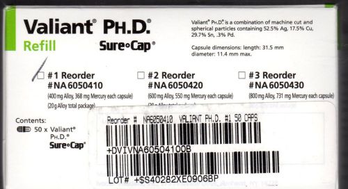 Valliant Ph.D. SureCap, 400mg Alloy/capsule: length 31.5mm, diameter 11.4mm, new