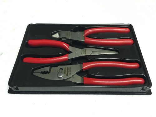 Set PL300CF  SNAP ON TOOLS   Pliers/Cutters  NEW  RED!  96ACF 47ACF 87ACF