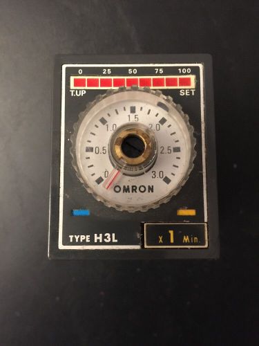 Omron Type H3L-US  Timer 0~30 sec or 0~30 min. TESTED