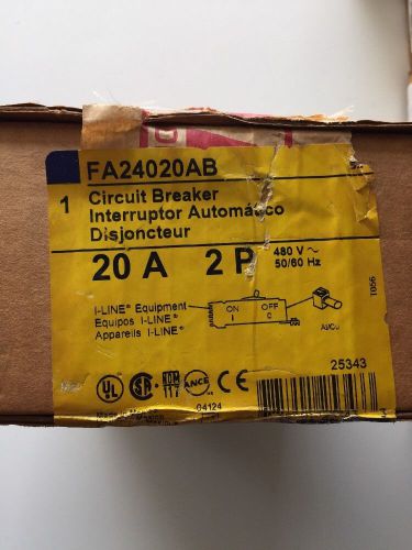 FA24020AB Square D Circuit Breaker New