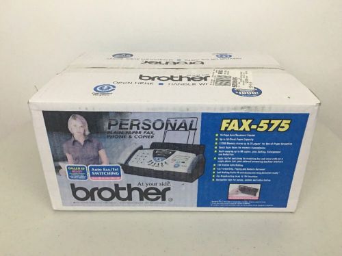 *NEW* BROTHER FAX-575 Personal Fax, Phone, Copier -Uses plain copy paper,