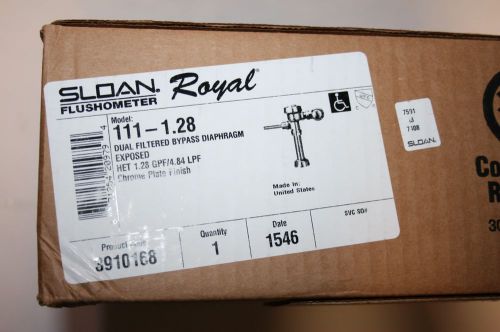 Sloan royal 111-1.28 closet flushometer manual high efficiency 1.28 gpf for sale