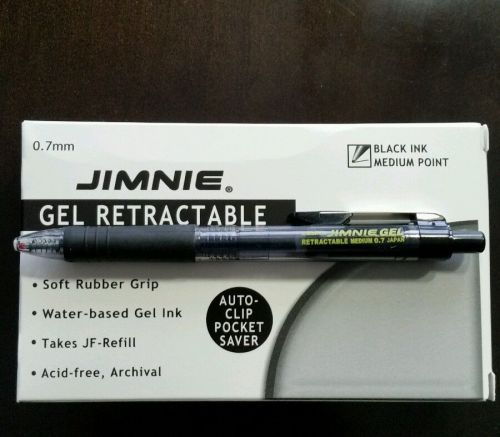 Zebra 47010 Retractable Gen Pens .7MM, Blk Ink