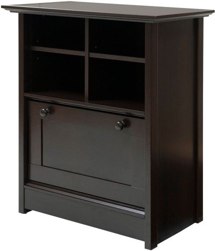 Contemporary collection file cabinet organizer home office furniture brown for sale