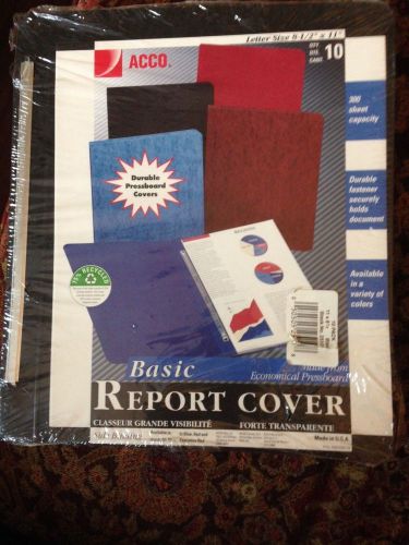 Acco Brands Inc. ACC25109 Set of 10 Report Covers Each Holds 300 Pages RED