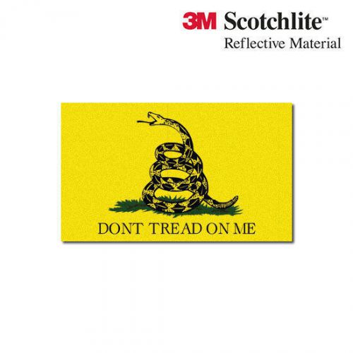 3m reflective flag decals - gadsden &#034;don&#039;t tread on me&#034; flag - 1.5&#034; x 2.25&#034; for sale