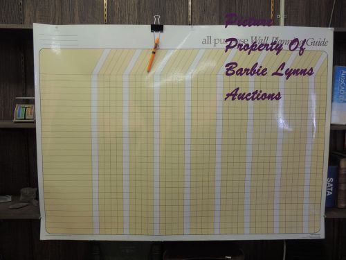 Memindex All Purpose Wall Planning Guide #746-00 dry erase flexible board marker