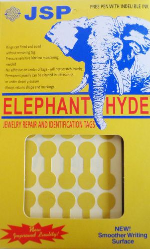 ELEPHANT-HYDE JEWELERS PRICE TAGSGOLD, 1000 tags with indelible pen (ta71)