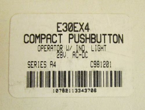 CUTLER HAMMER E30EX4 28 V AC DC Compact Push Button Operator