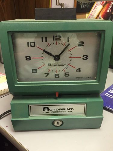 Acroprint model 125qr4 manual time clock for sale
