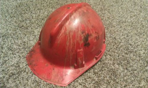Unique conversation piece a retardent drop hit firefighter wearing hard hat for sale