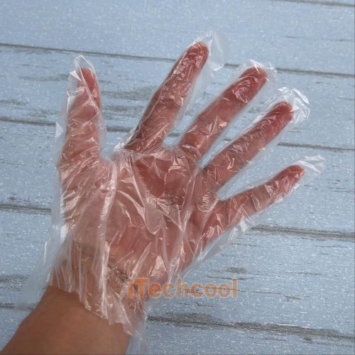 100pcs disposable plastic gloves kitchen catering foodservice handling raw tool for sale
