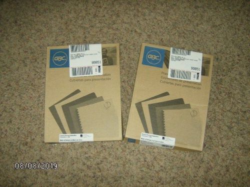 NOS 2 GBC Clear View Presentation Binding System Cover 8 3/4 x 11 1/4 100 Count
