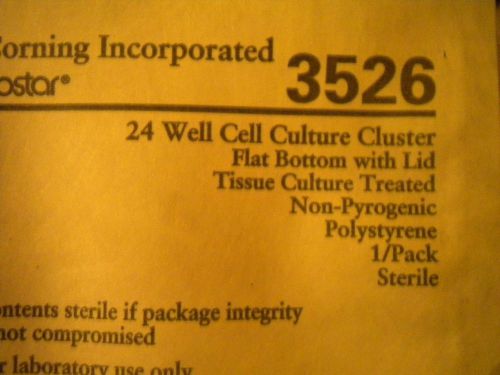 COSTOR 24-WELLCell Culture Cluster w/Lid part3526. Sealed in package qly22
