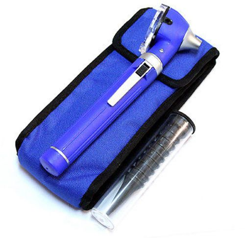 Fiber Optic Mini Otoscope Blue Color (Diagnostic Set) 2016