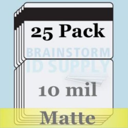 10 mil matte butterfly pouch laminates with 1/2&#034; hico magnetic stripes - 25 pack for sale