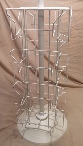 Greeting Card Post Card Birthday Christmas Holiday Display Rack Stand Wire White