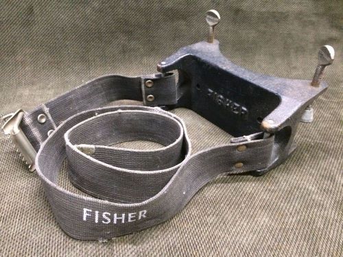 Fisher Cast Iron Bench &amp; Table Top CO2, Gas Tank Safety Strap/Chain