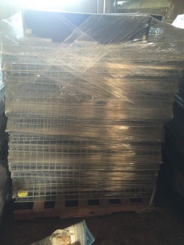 Wholesale lot six pallets wire shelves shelf grocery, store, retail nr for sale