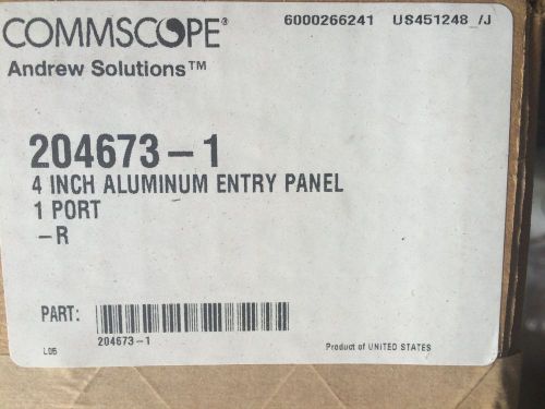 Andrew 204673-1 4&#034; Aluminum Entry Panel 1 Port