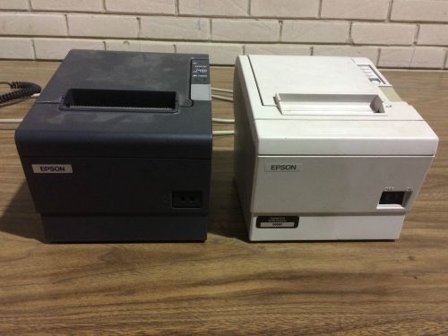 Lot of 2 Epson thermal printer M129H &amp; M129B Untested - FREE SHIP