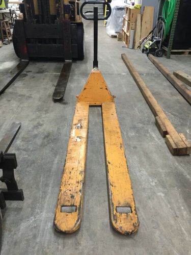 Lift-rite 5500# pallet jack- 20&#034;x72&#034; forks very good condition special size for sale