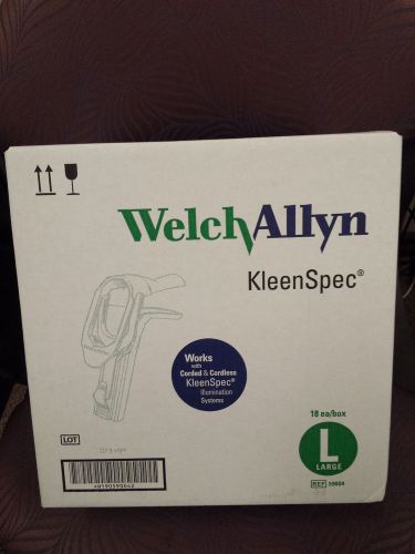 New welch allyn kleenspec vaginal speculum 59004 large 18/box for sale