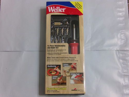 Weller 15pc woodburning pattern transfers leather work cutting foam kit wsb25wb for sale