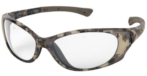 $10.99 PLASMA SAFETY GLASSES BY CREWS CAMO FRAME/CLEAR LENS  FREE SHIPPING