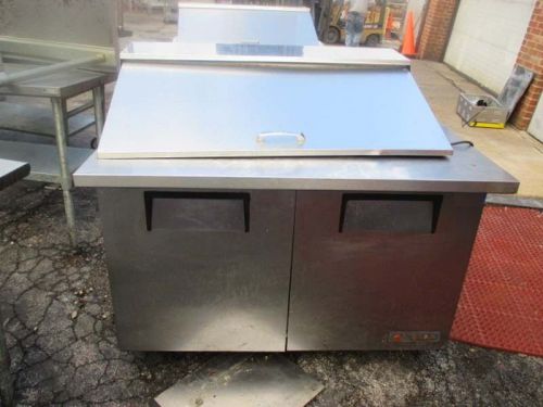 True 2 Door Salad/Sandwich Prep Table  TSSU-48-18M-B