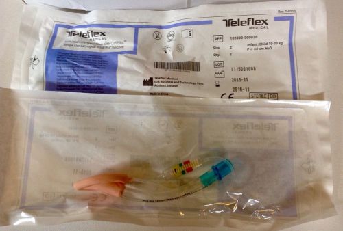 (5) Teleflex Medical Sure Seal Laryngeal Masks w/cuff pilot. size 2 child