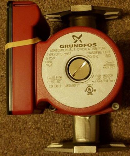Grundfos 59896771 UP15-29SF 1/12HP Stainless Steel Pump