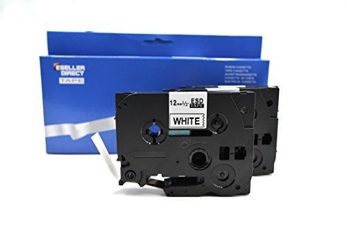 Eseller direct? - 3 x tz231 tze231 label tape 12mm black on white for p-touch for sale