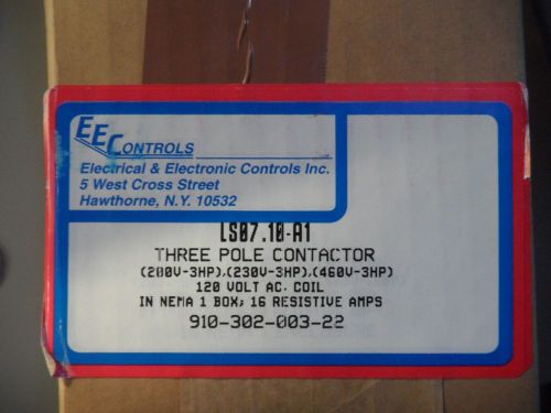 Aeg contactor ls07 10e three pole contactor in eec controls box new in box for sale