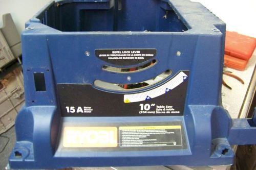 Ryobi RTS21 10 in. Table Saw Parts ~ cabinet